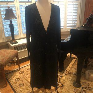 EUC - H by Halston Long Black Sweater